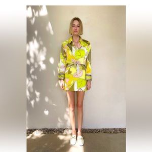 Zara multicolored skirt and tie top set